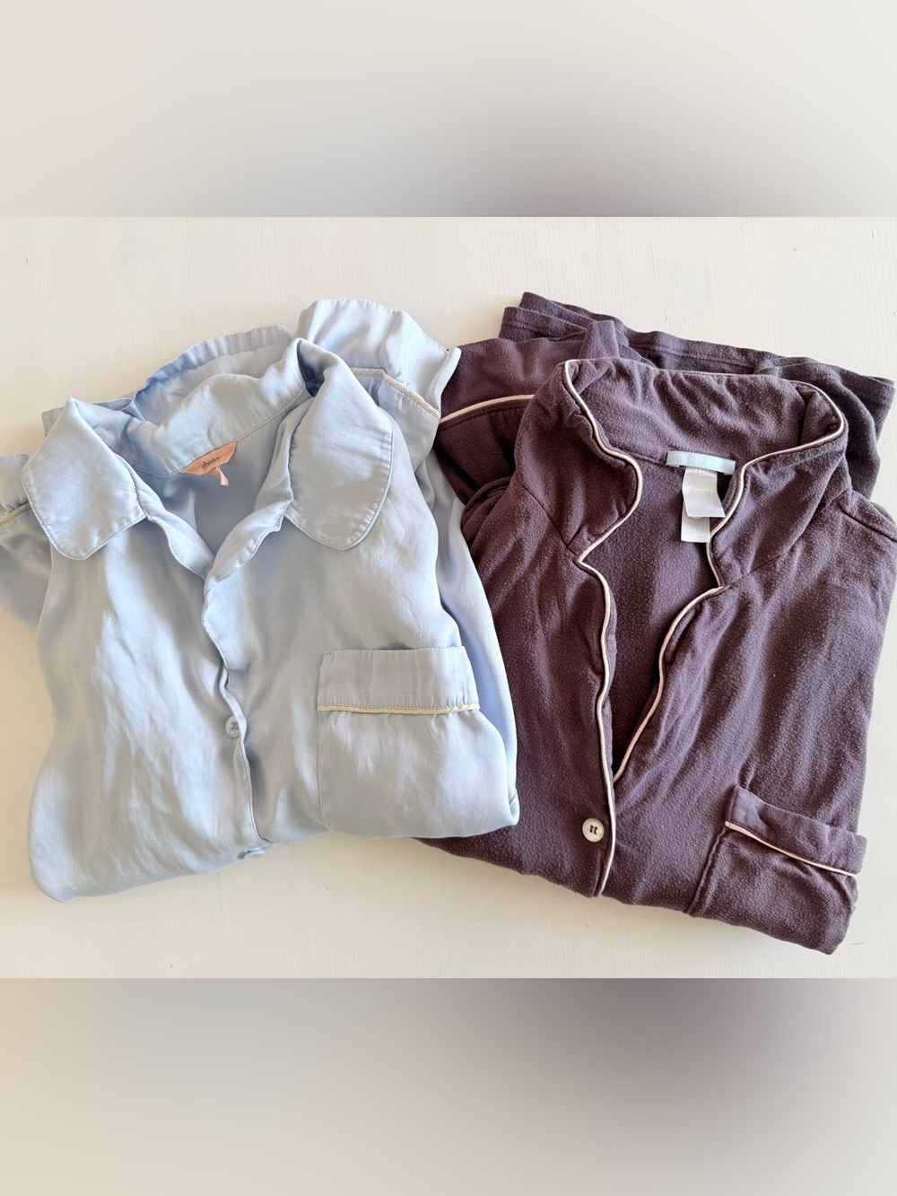 Eberjay bundle silk & modal long sleeve Pajama Top Set Size XS